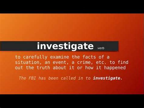 INVESTIGATE FURTHER Meaning in Tagalog .